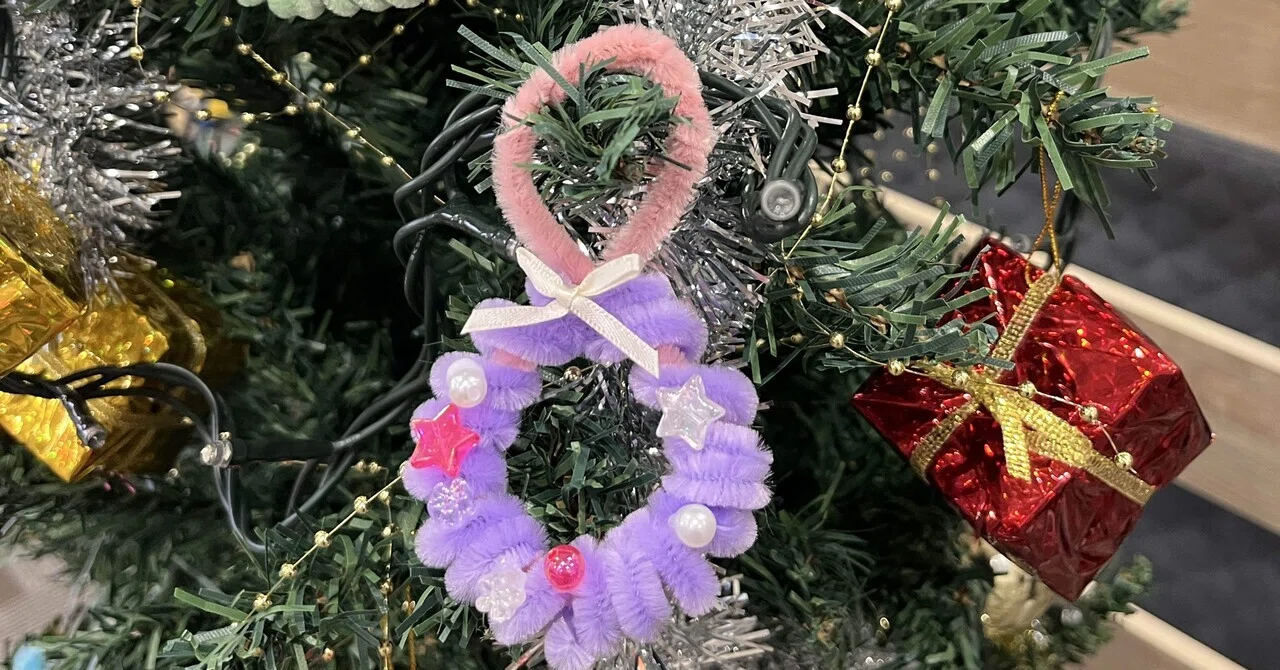 リース製作とクリスマスツリー🎄